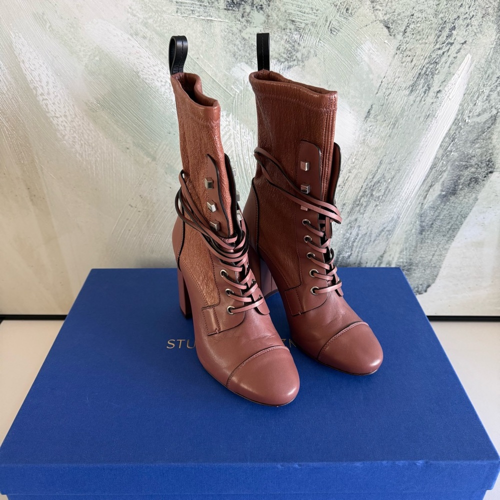 Stuart Weitzman Veruka Lace -Up Boots